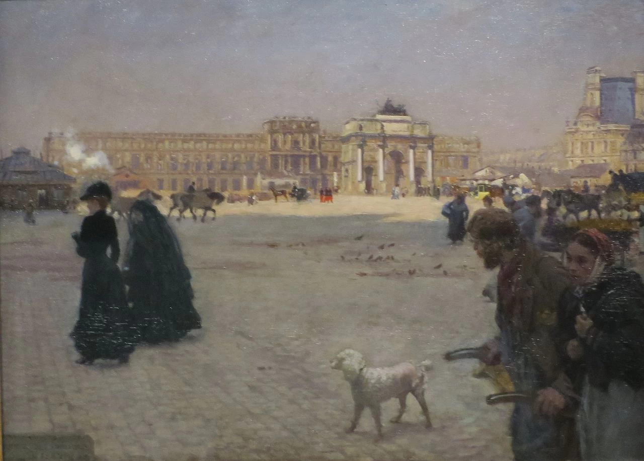 Giuseppe De Nittis - 101, Place du Carrousel e Tuileries in rovina, Musée d'Orsay